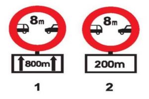 Phần biển báo 150 câu hỏi thi bằng lái xe A1