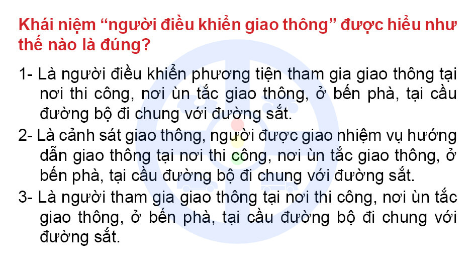 “Người điều khiển phương tiện tham gia giao thông đường bộ” gồm những đối tượng nào dưới đây?